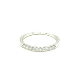 Prong-Set Diamond Wedding Band 1/5 Carat